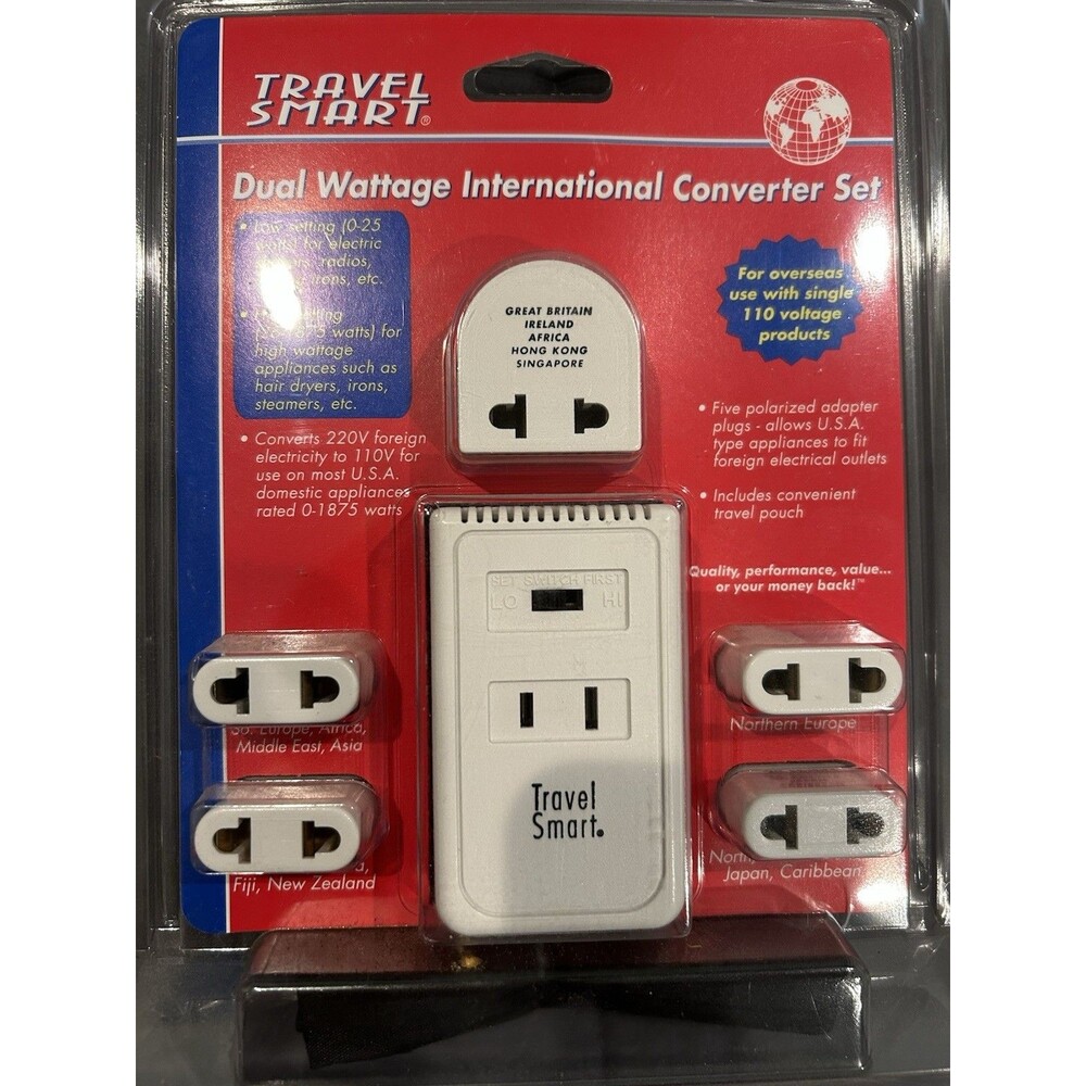 Travel Smart Dual Wattage International Converter Set
